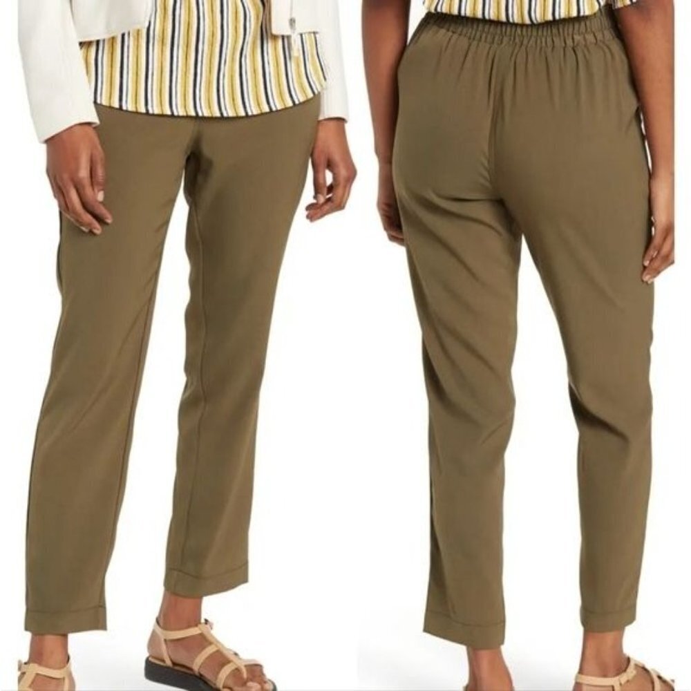 NWT Max Studio Twill Pull-On Trousers XS - Picture 2 of 11